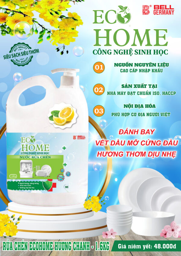 nước rửa bát hương chanh