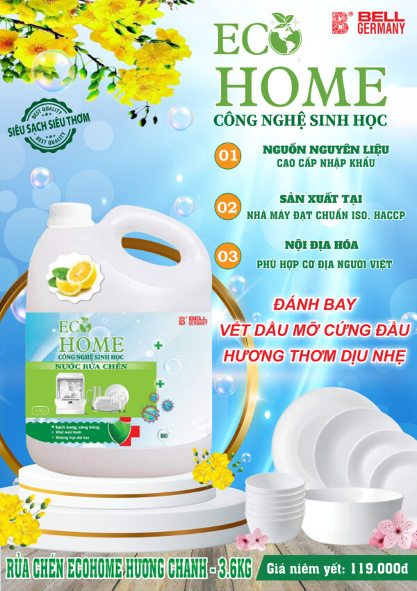 nước rửa chén hương chanh